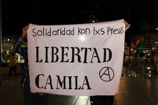 Solidariedade com xs compas presxs // Liberdade Camila