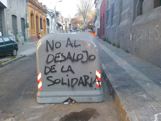 Não ao desalojo de La Solidaria