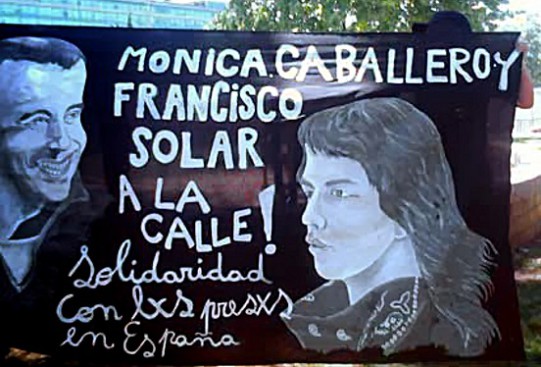 Liberdade imediara para Monica Caballero e Francisco Solar! - Solidariedade com xs presxs em Espanha